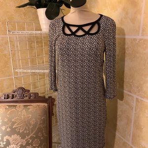 Laundry by Shelli Segal Black and White Dress